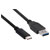 club3D CAC-1523 USB cable USB 3.2 1st Gen USB-C® plug, USB-A plug 1.00 m Black