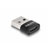Delock 60002 USB 2.0 Adapter [1x USB 2.0 connector A - 1x USB-C® socket]