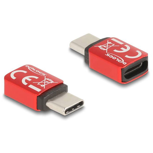 Delock 60689 USB 2.0 Adapter [1x USB-C® plug - 1x USB-C® socket]