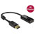 Delock 62609 DisplayPort 1.2 to HDMI Adapter 4K 30Hz Passive 20 cm Black