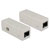 Delock 62619 RJ45 Networks Adapter [1x RJ45 socket - 1x RJ45 socket] Grey
