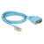Delock 63341 VGA / RJ45 Adapter [1x D-SUB 9-pin - 1x RJ45] Blue 1.00m