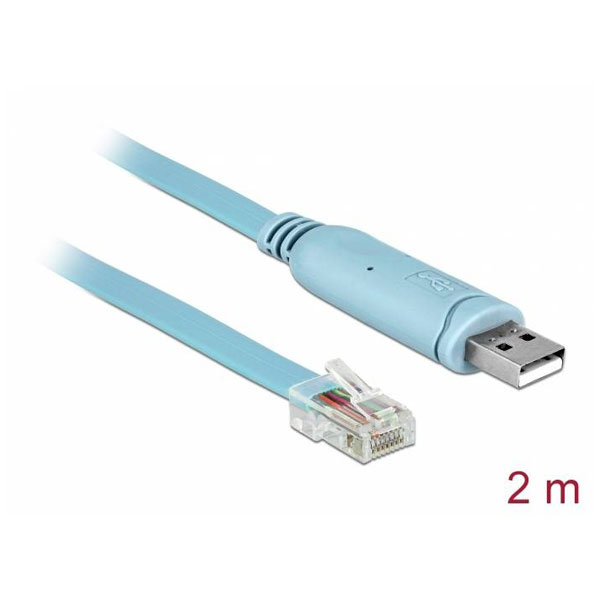 Delock 64185 USB adapter USB 1.1, USB 2.0 USB-A plug, RJ45 connect...