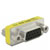 Delock 65001 VGA Adapter Gender Changer 15-pin Female to Female Yellow