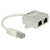 Delock 65224 RJ45 Port Doubler 1x RJ45 Plug to 2x RJ45 Jack 15cm Cat.5e White