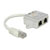 Delock 65224 RJ45 Port Doubler 1x RJ45 Plug to 2x RJ45 Jack 15cm Cat.5e White