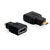 Delock 65242 HDMI Adapter [1x Micro HDMI™ - 1x HDMI socket] Black