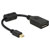 Delock 65554 Adapter Mini DisplayPort to DisplayPort 4K 60Hz 21 cm Black