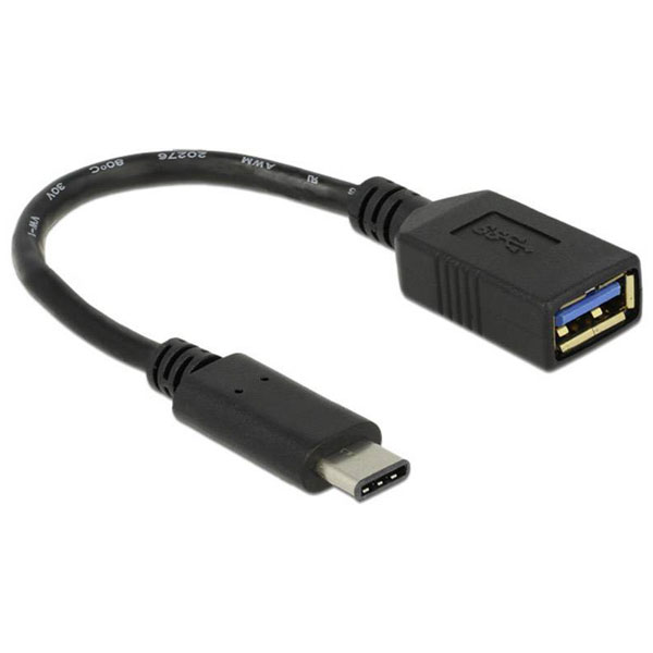 Delock 65634 USB 3.2 Gen 1 Adapter USB-C Male to USB-A Female 15cm...
