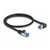 Delock 80221 RJ45 Network cable, patch cable CAT 6A S/FTP 0.50 m Black 1 pc(s)