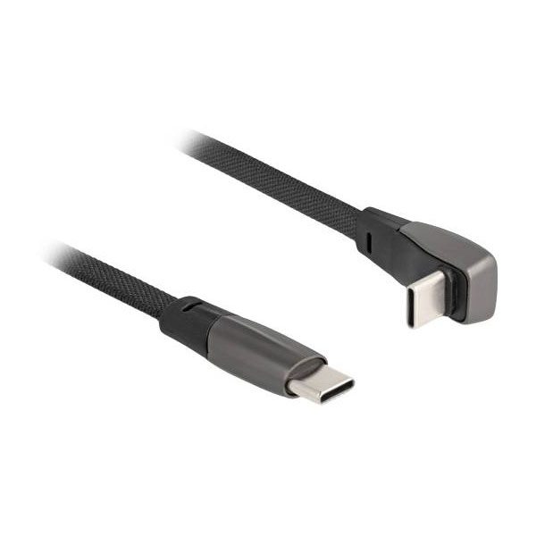 Delock 80750 USB-C cable USB 2.0 USB-C® plug, USB-C® plug 0.14 m Black