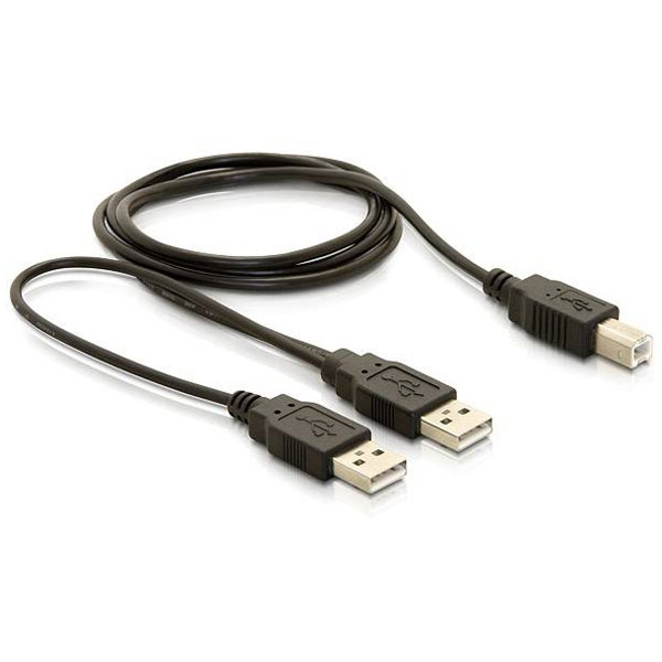 Delock 82394 USB cable USB-B plug, USB-A plug 1.00 m Black