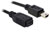 Delock 82667 USB cable USB-Mini-B plug, USB Mini-B socket 1.00 m Black