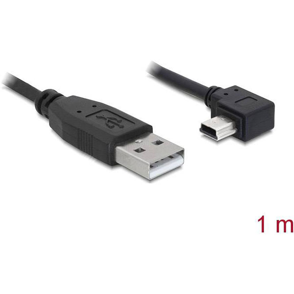 Delock 82681 USB cable USB 2.0 USB-A plug, USB-Mini-B plug 1.00 m ...