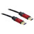 Delock 82746 USB 5 Gbps Cable Type-A Male to Type-A Male 3 m Metal Black / Red