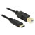 Delock 83330 USB cable USB 2.0 USB-B plug, USB-C® plug 2.00 m Black