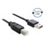 Delock 83358 EASY-USB 2.0 Cable A to B Reversible Plug 1m Black Gold-plated