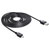 Delock 83364 EASY-USB 2.0 Cable Type-A to Mini-B 3m Black Gold-plated UL