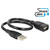 Delock 83498 USB 2.0 Cable A Plug-Socket 0.35m Black Flexible Gooseneck