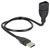Delock 83499 USB 2.0 A Plug to A Socket 0.5m Flexible Gooseneck Cable Black