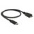 Delock 83676 USB 3.2 Gen 2 Cable USB-C Male to Micro-B Male 0.5m Black