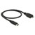 Delock 83677 USB 3.2 Gen 2 Cable USB-C to Micro-B 1.00m Black