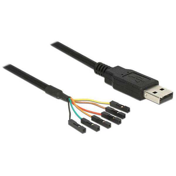 Delock 83787 USB cable USB-A plug, USB terminal 1.80 m Black