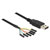 Delock 83787 USB cable USB-A plug, USB terminal 1.80 m Black