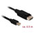 Delock 83984 Mini DisplayPort to DisplayPort Cable 4K 60Hz 0.5m Gold-plated Blk