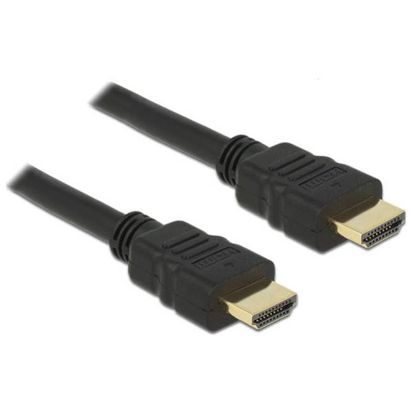 Delock 84753 HDMI Cable with Ethernet 4K 30Hz 1.5m Blk Gold-Plated...