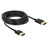 Delock 84775 High Speed HDMI Cable with Ethernet 4K 60Hz 4.5m Slim Black