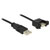 Delock 85106 USB cable USB 2.0 USB-A plug, USB-A socket 1.00 m Black