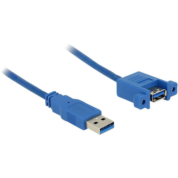 Delock 85112 USB cable USB 3.2 1st Gen USB-A plug, USB-A socket 1....
