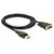 Delock 85313 DisplayPort 1.2 to DVI 24+1 Male 4K 30Hz 2m Cable Black