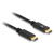 Delock 85356 USB charging cable USB-C® plug, USB-C® plug 0.15 m Black