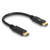 Delock 85356 USB charging cable USB-C® plug, USB-C® plug 0.15 m Black