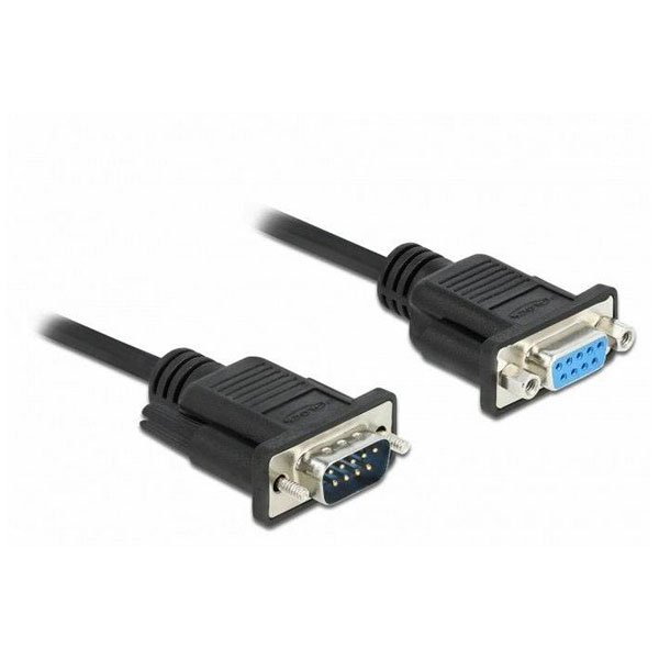 Delock 86579 RS-232 Cable D-Sub 9-pin Male to Female Narrow Housin...