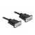 Delock 86605 Series Cable [1x RS232 socket - 1x RS232 socket] 2 m Black