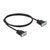 Delock 86608 RS-232 Serial Null Modem Cable D-Sub 9 Female to Female 1 m Black