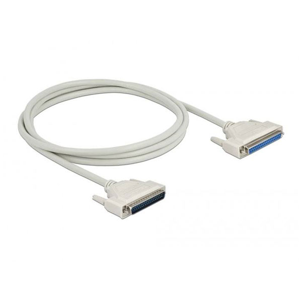 Delock 86883 Serial Cable D-Sub 37-pin Male to Female 2m Beige