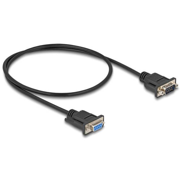 Delock 87819 RS-232 Serial Cable D-Sub9 Male to Female Narrow Hous...
