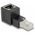 Delock 87861 Networks Adapter CAT 6A [1x RJ45 plug - 1x RJ45 socket] Black