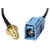 Delock 88583 Antenna Cable Fakra Z Jack to SMA Jack Bulkhead RG-174 20 cm Black