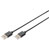 Digitus AK-300100-018-S USB cable USB 2.0 USB-A plug, USB-A plug 1.80 m Black