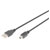 Digitus AK-300108-010-S USB 2.0 A to Mini-B Cable 1m Black with OTG Function