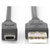 Digitus AK-300108-010-S USB 2.0 A to Mini-B Cable 1m Black with OTG Function