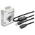 Digitus DA-73100-1 USB cable USB 2.0 USB-A plug, USB-A socket 10.00 m Black