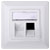 Digitus DN-93801-1 Keystone mounting bracket double White