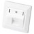 Digitus DN-93811 Keystone mounting bracket single White