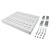 Digitus DN-97644 19 inch 1 U Rail set Suitable for (cabinet depths): 600mm Grey